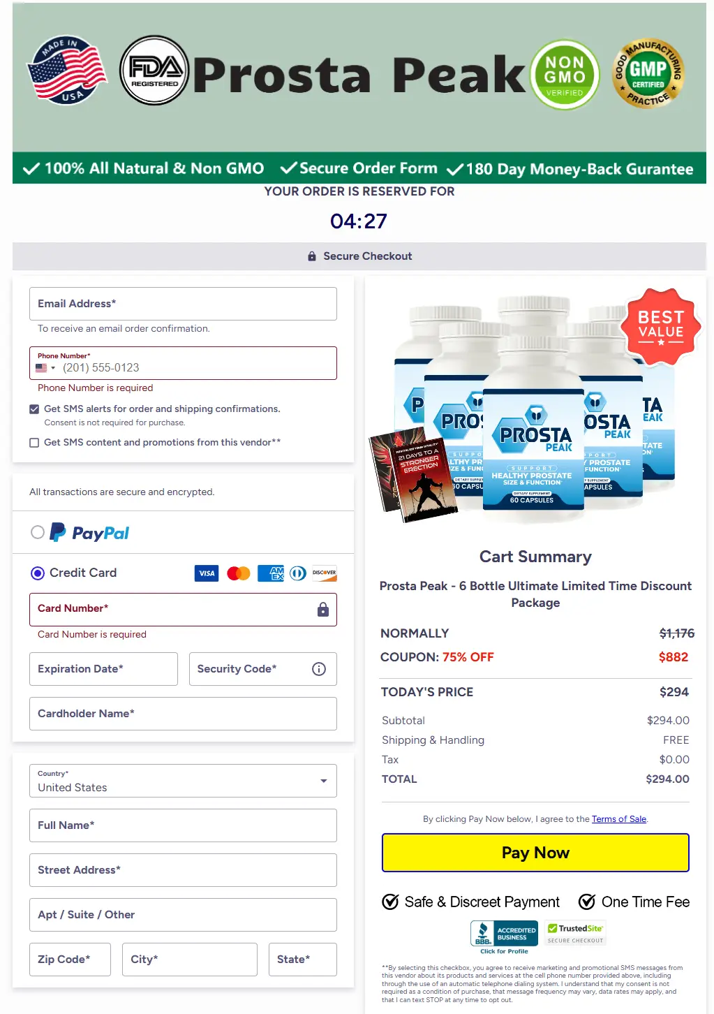 Prosta Peak Cart Section